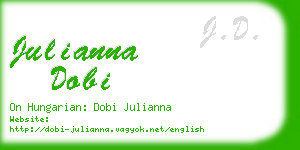 julianna dobi business card